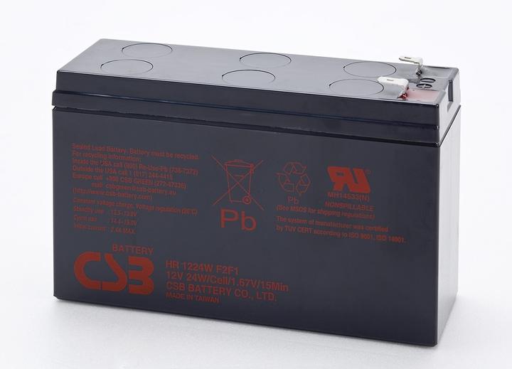Image du produit CSB HR1224WF2F1 12 Volt AGM Bleiakku 2Ah - 24Wh, 151x51x98,3mm +Pol 6,3 / -Pol 4,8mm Hochstromfest (12 V, 2 Ah)