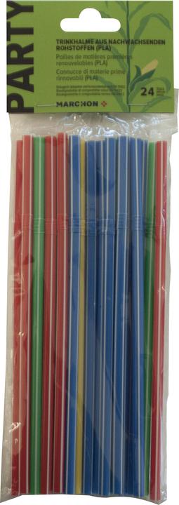 Produktbild Party Trinkhalme Bio PLA 24 Stück (24 x)