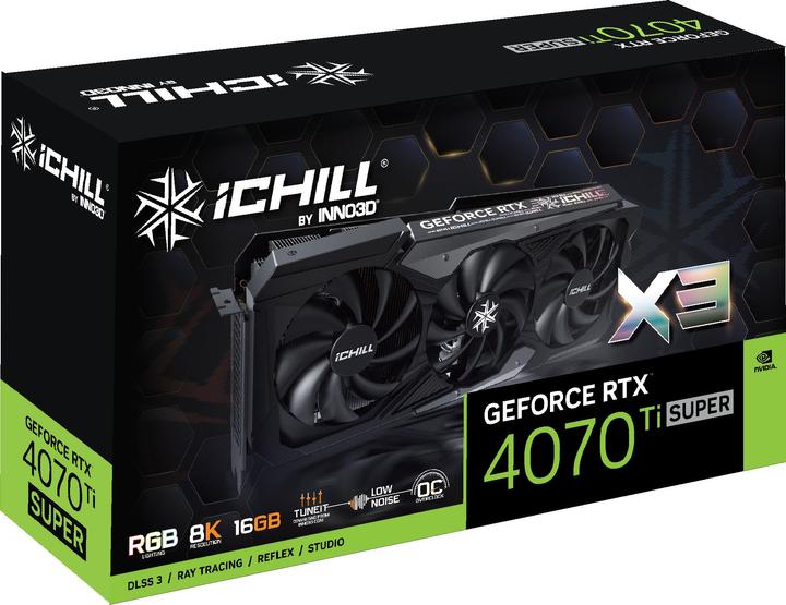 Produktbild Inno3D GeForce RTX 4070 Ti Super ICHILL X3 (16 GB)