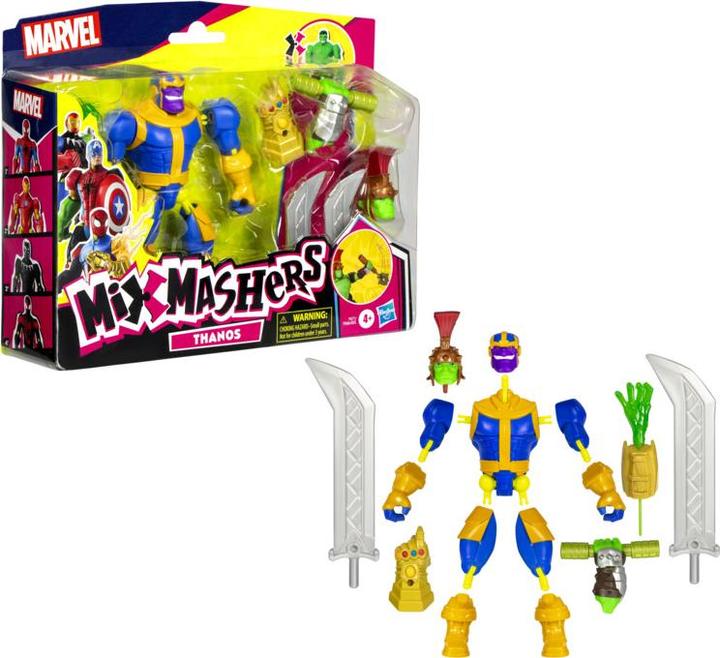 Image du produit Hasbro MixMashers Marvel Thanos individualisierbare Avengers Mix-And-Match Deluxe Action-Figur & Accessoire