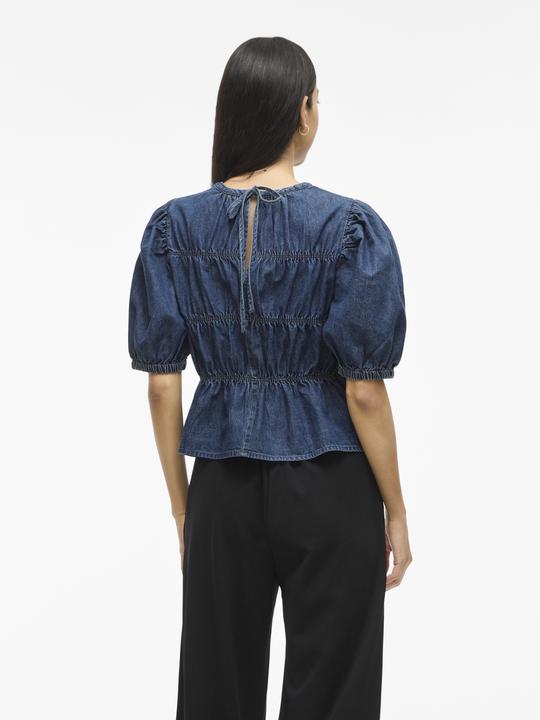 Produktbild Vila VIHEIDI Denim Oberteil mit kurzen Ärmeln (36)