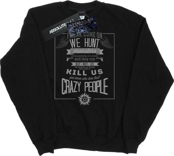 Supernatural Crazy People Sweatshirt (XXL)