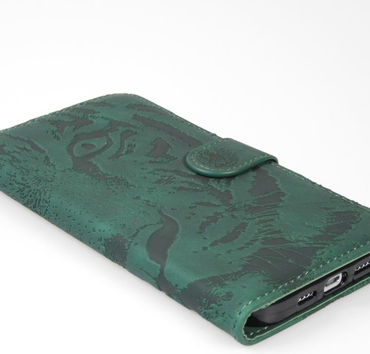 Image du produit PhoneLook Fourre Flip 3D en similicuir Oeil du tigre (Apple iPhone 15 Plus)