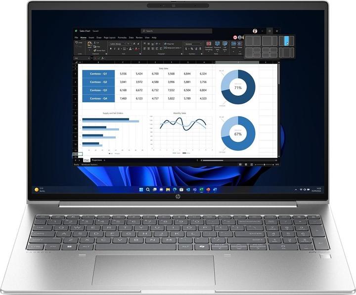 Actual product image HP ProBook 460 G11 16" WUXGA IPS Ultra 5 125U 16GB/512GB SSD DOS AA0D2ES (16", Intel Core Ultra 5 225, 16 GB, 512 GB, DE)