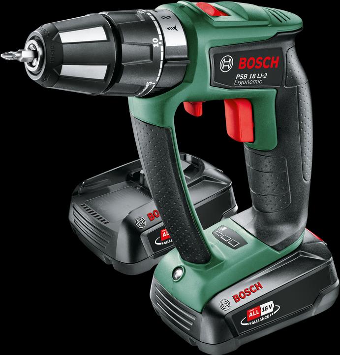 Actual product image Bosch Home & Garden PSB 18 LI-2 Ergonomic (Rechargeable battery operated)