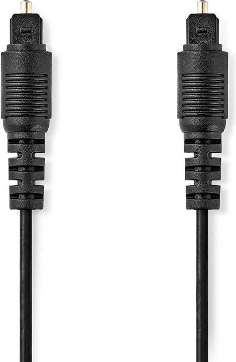 Produktbild Nedis Optisches Audiokabel | Toslink Stecker | Toslink Stecker | 3.00 m | Rund | PVC | Schwarz | Lab (3 m, TOSLINK)