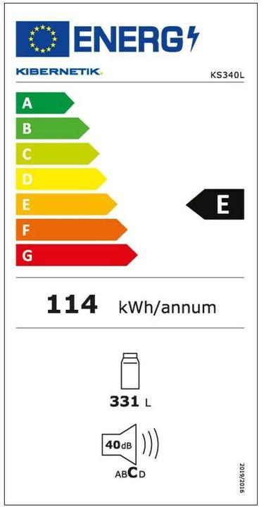 Energy Label Kibernetik Ks340l (331 l)