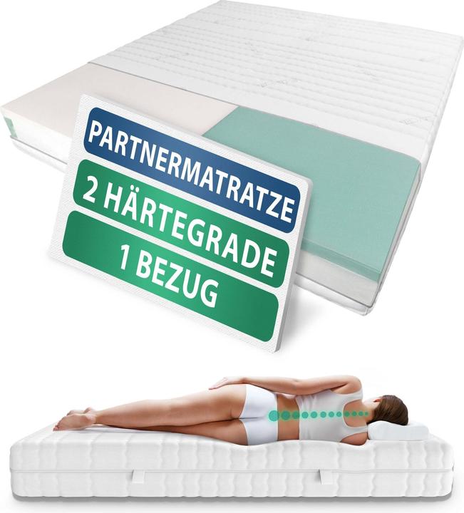 Produktbild AM Qualitätsmatratzen 1000 Federn 7-Zonen Partnermatratze (140 x 220 cm, Federkern)