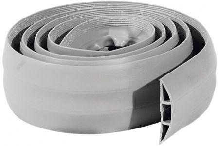Exertis Connect PVC floor cable duct, flexible, 1.80 m, grey, for up to 5 cables For the protection of cable all (Duct, 180 cm)