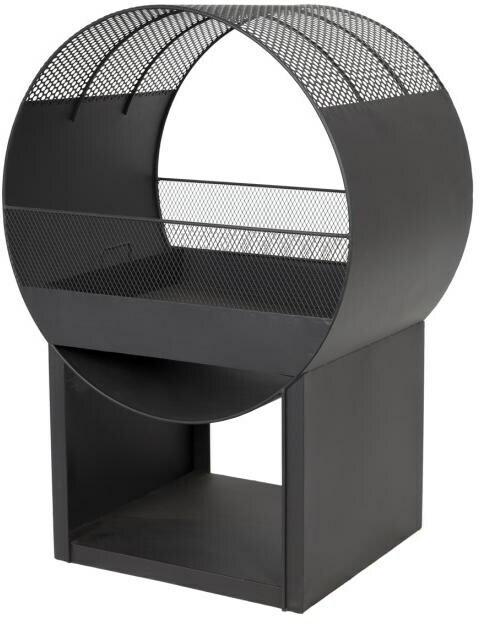Buschbeck Bol à feu design Porthole H 80 cm Acier (56 cm)
