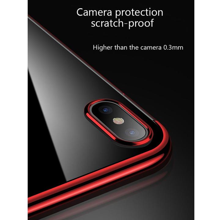 Produktbild König Design Handy Hülle Schutz Case für Apple iPhone X Durchsichtig Transparent Etuis Gold (Apple iPhone X)