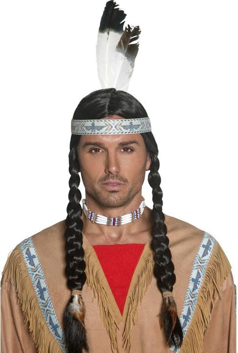 Produktbild Smiffys Indianer Perücke mit Federschmuck