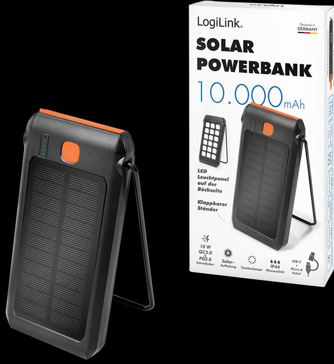 Produktbild LogiLink Power Bank (10000 mAh, 18 W, 37 Wh)