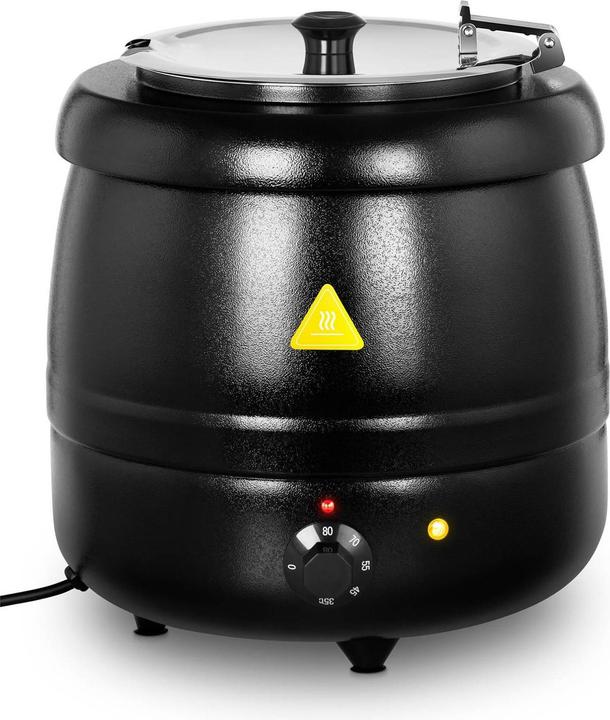 Produktbild Royal Catering Suppentopf Elektrisch Suppenkessel Thekenkessel Partytopf Suppenwärmer 10L 400W (Edelstahl)