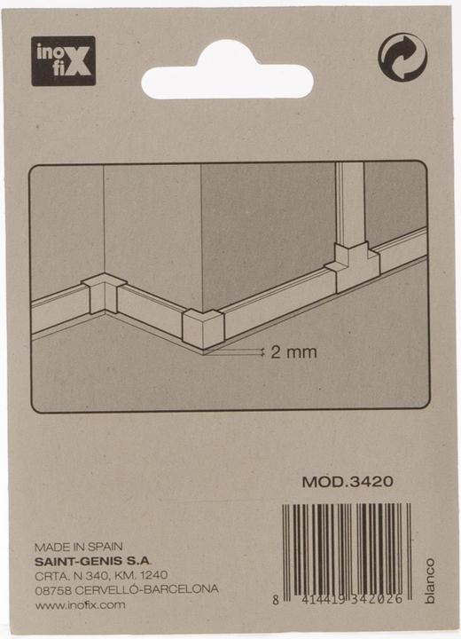 Actual product image Inofix Plasfix connectors 21x11.5mm assorted 7-piece (Duct, 21 cm)