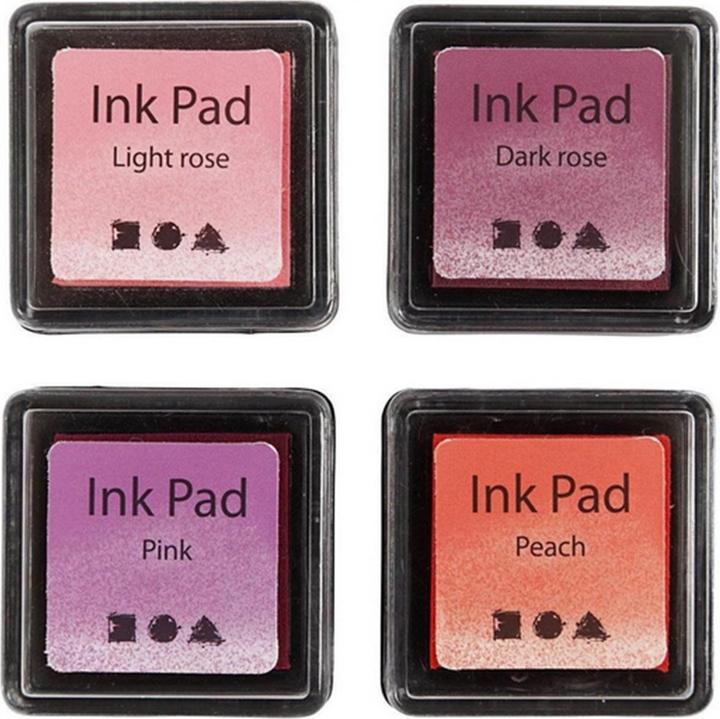 Image du produit Creativ Company Tampon encreur Ink Pad Orange, Rose, Rouge
