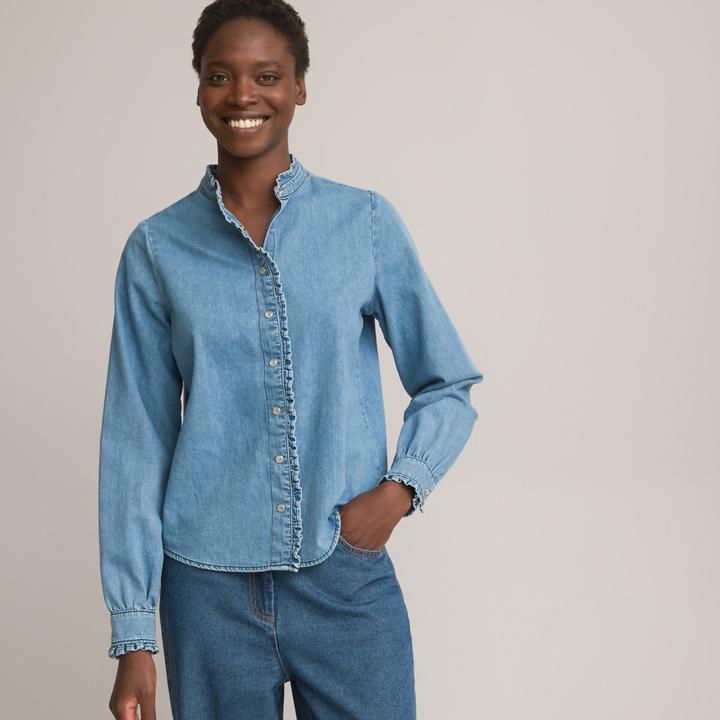 Immagine prodotto La Redoute Collections Camicetta in denim a maniche lunghe (48)