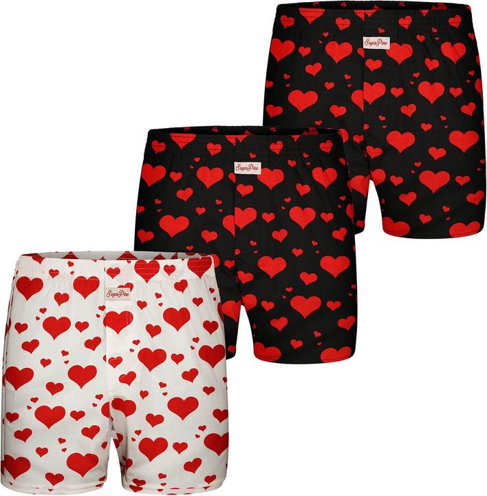 Sugar Pine Boxer Valentinstag (M, 3er Pack)