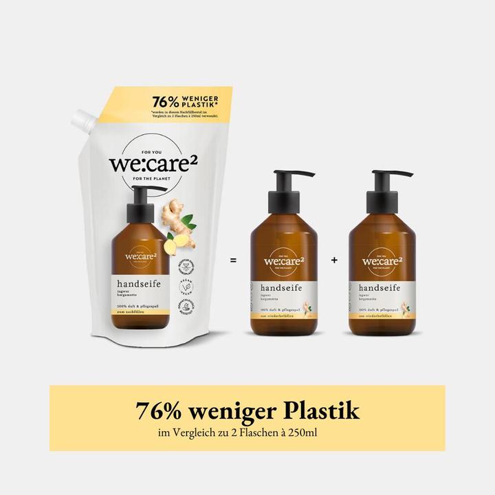 Actual product image we:care2 Handseife (Liquid soap, refill, 500 ml)
