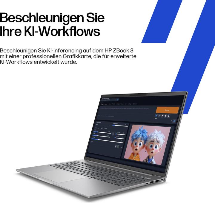 Immagine prodotto HP ZBook 8 G1i Intel Core Ultra 7 255H 40,64cm 16Zoll WUXGA 32GB 1TB/SSD W11P 3J Gar (DE) (16", Intel Core Ultra 7 255H, 32 GB, 1000 GB, DE)