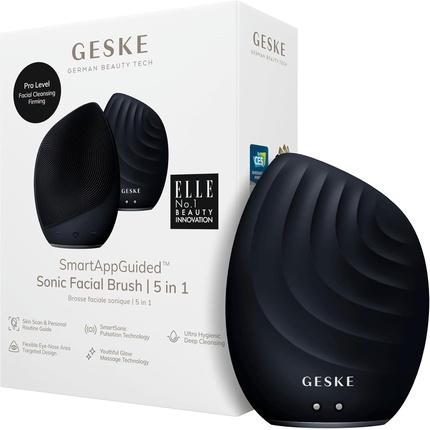 Actual product image Geske Smartappguidedtm Sonic Facial Brush 5 in 1 Vibrating Electric Facial