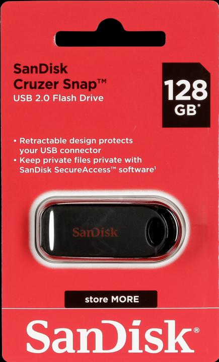 Image du produit SanDisk cruzer snap (128 Go, USB-A)