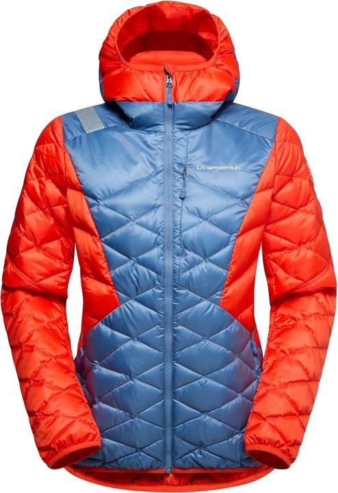 La Sportiva Pinnacle Daunenjacke Moonlight / Cherry Tomato Damen (M)