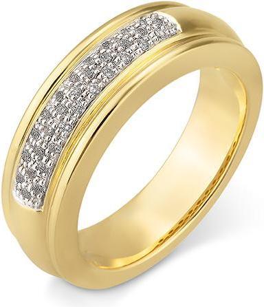 Breuning RING - BRILL. 0,17 Ct. H/si (52, 585/14 K Gold)