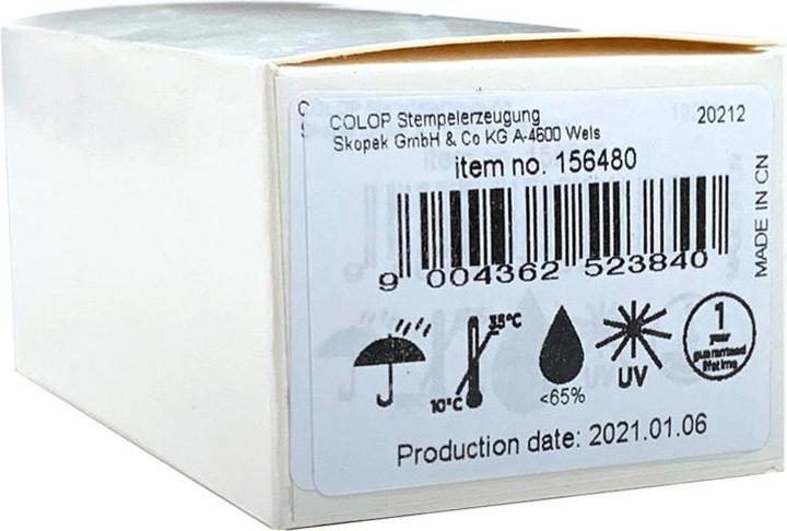 Produktbild Colop Etiketten PVC Karten 85.5 x 54 mm, 50 Stück