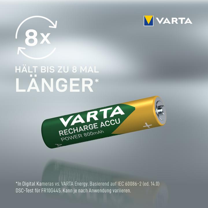 Image du produit Varta Recharger Accu Power (4 pcs, AAA, 800 mAh)