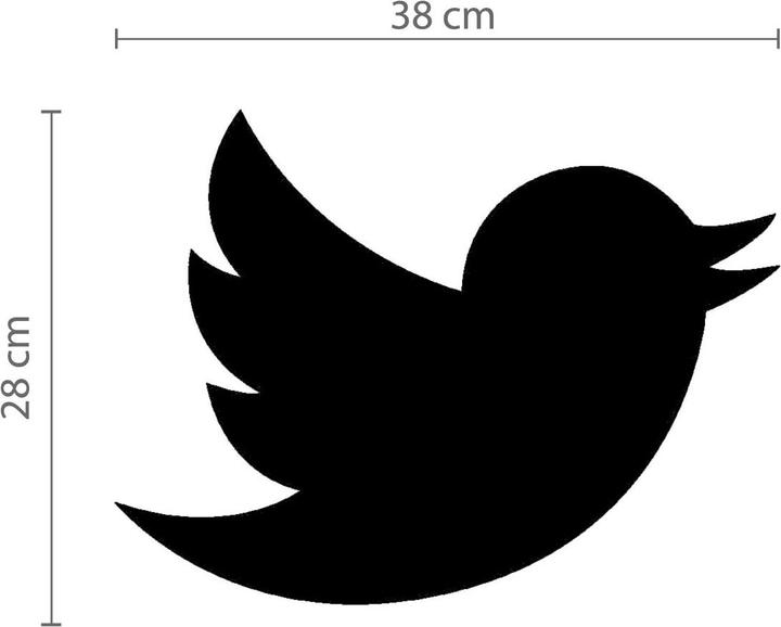 Walplus Tableau noir des oiseaux (38 x 28 cm)