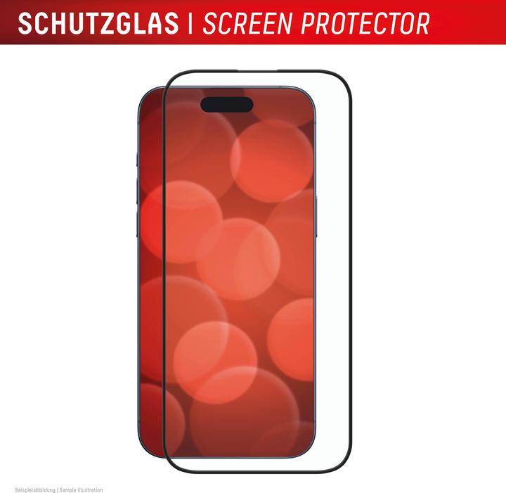Actual product image Displex Premium Glass, Full Cover Anti-Reflex Panzerglas (1 Piece, Apple iPhone 16 Pro)