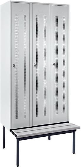 Actual product image Wolf Clothes locker with bench underneath (90 cm, 214 cm)