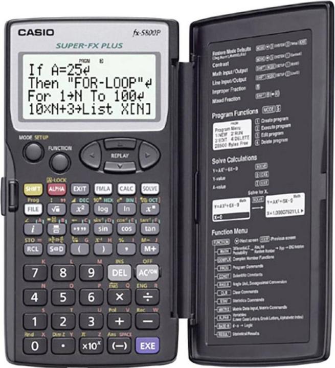 Actual product image Casio FX 5800 P (Batteries)