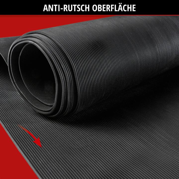 Produktbild Walser Gummimatte Saturn, zuschneidbare Meterware feinripp 100x150 cm schwarz
