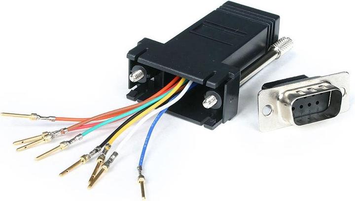 StarTech Adattatore modulare da DB9 a RJ45 - Maschio/Femmina - Adattatore seriale DB-9 / RJ-45 - St / Bu (0.09 m)