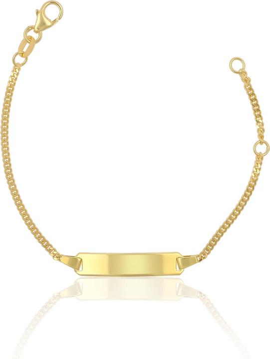 Muau Plaketten-Armband (14 cm, 750/18 K Gold)