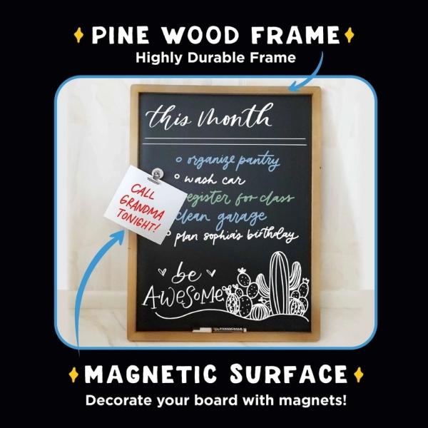 Actual product image VersaChalk - Large chalkboard with A-frame for pavements and restaurants 110cm x 65cm