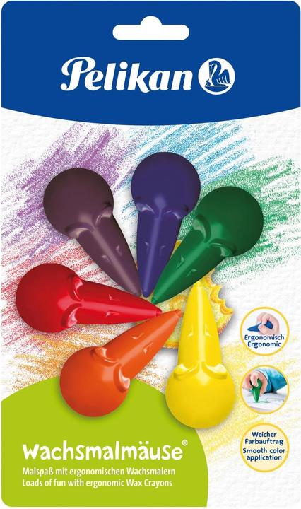 Image du produit Pelikan crayons de cire (Multicolore, 6 x)