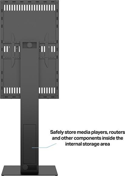 Produktbild Multibrackets Fix Monitor Ständer 55", Freistehend, Stahl