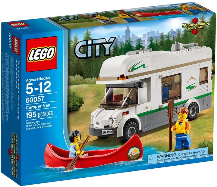 Actual product image LEGO City camper van with canoe (60057, LEGO City)