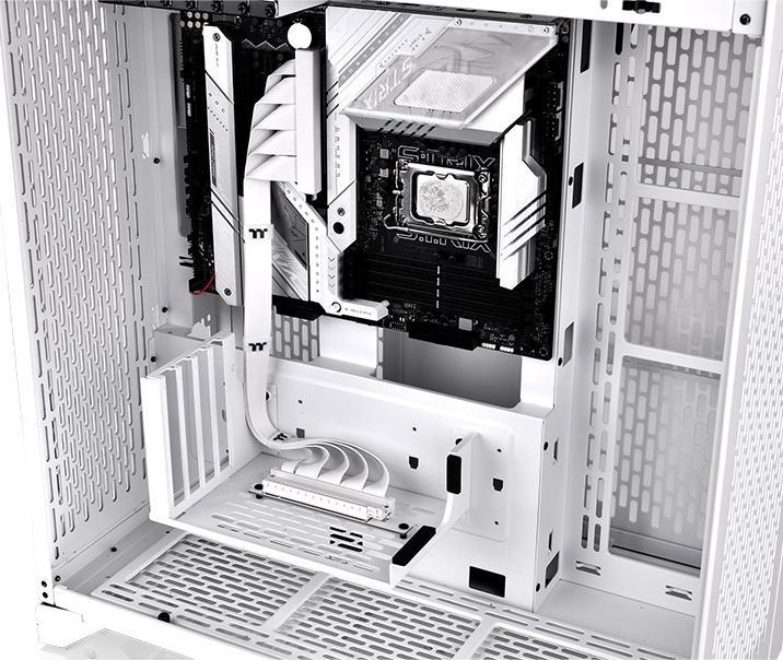 Actual product image Thermaltake TT PCI-E 4.0 Dual 90 Degree Riser Cable 40cm white