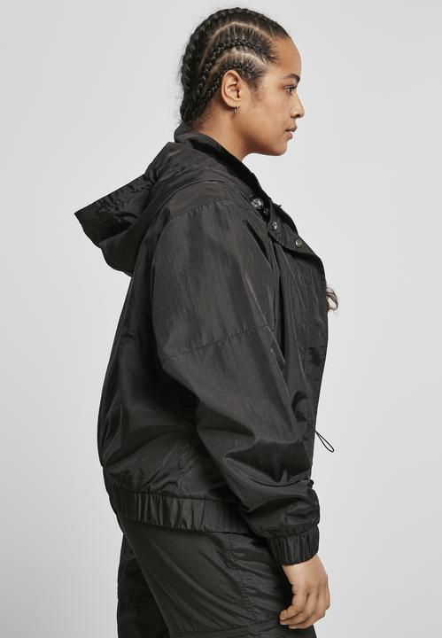 Actual product image Urban Classics Ladies Oversized Shiny Crinkle Nylon Jacket (XL)