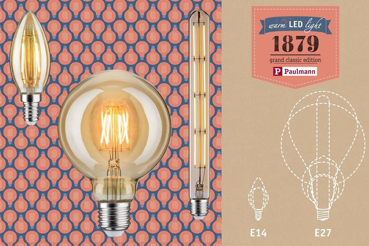 Produktbild Paulmann 1879 Filament Globe (E27, 6.50 W, 420 lm, 1 x)