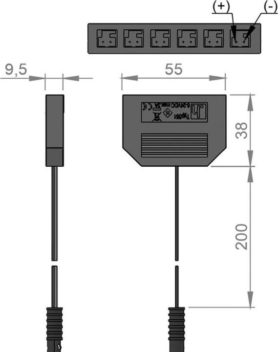Produktbild Halemeier LED 6-fach Verteiler MP 24 V - LED 24 V
