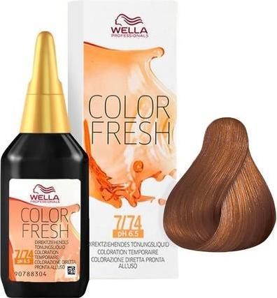 Produktbild Wella Color Fresh (7/74 Mittelblond Braun-Rot)