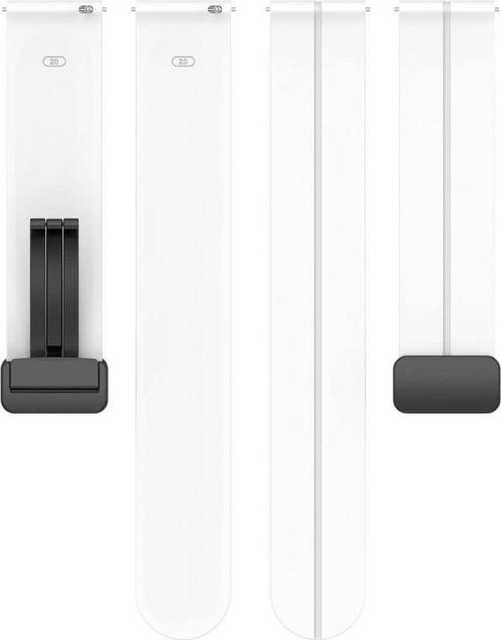 Immagine prodotto Cover-Discount Bracciale sostitutivo in silicone 20 mm bianco (20 mm, Silicone)