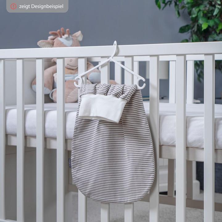 Produktbild La Loona LaLoona Strampelsäcke Strampelsack Baby - Weiss-Taupe (50 cm, 0.5 TOG)