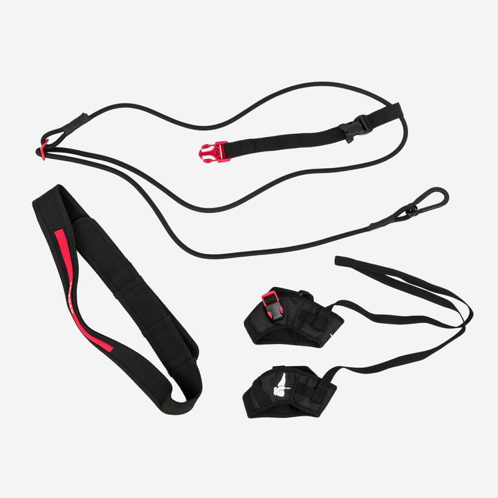 Nabaiji Schwimmstrippe Schwimmen auf der Stelle - schwarz/rot