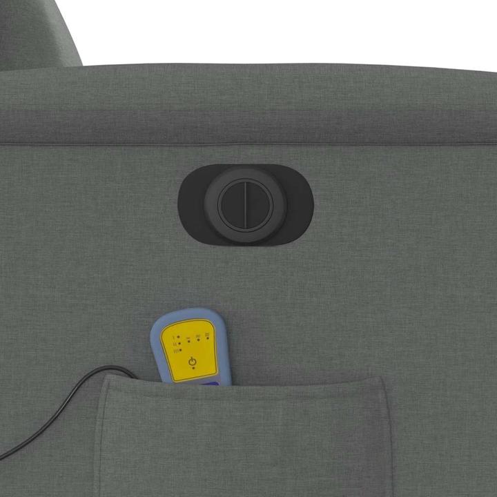 Immagine prodotto VidaXL Sedia da massaggio elettrica in tessuto grigio scuro